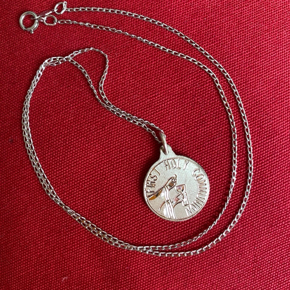 VTG I Creed I First Holy Communion Sterling Necklace
